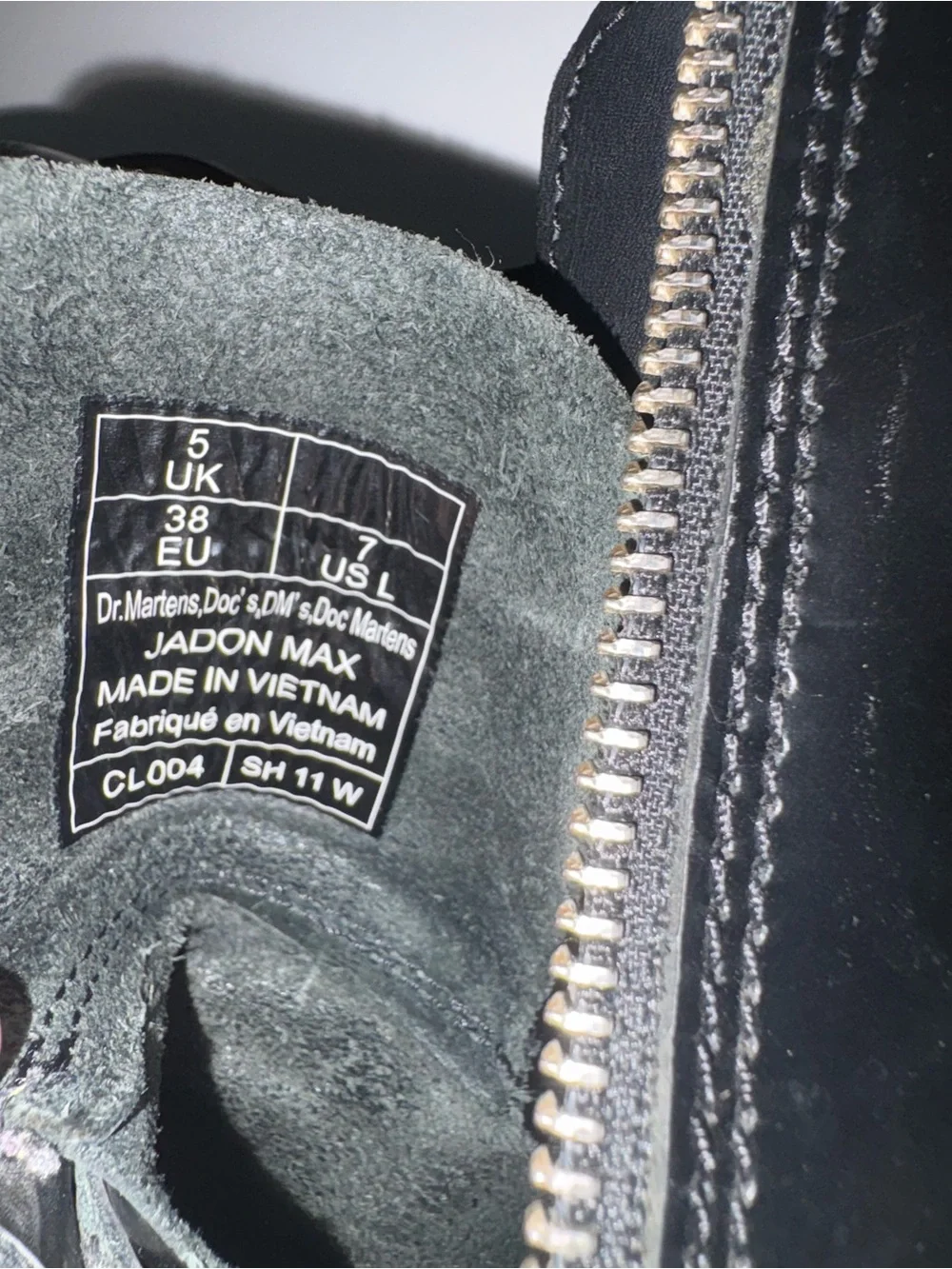 Dr. Airwair Marten Black Jadon Max Size 7